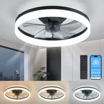 20" Modern Fan Lights Flush Mount Led Ceiling Kit With App Remote Control. Fixed Price $63.98.