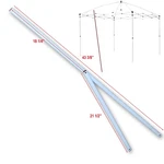 For Ozark Trail Simple Push 10X10 Instant Canopy Lower Peak Truss Bar Part White. Fixed Price $14.98.