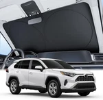Wigoo 2025 Upgrade Car Windshield Sun Shade 100% Light Block, 4TH-GEN Medium. Fixed Price $25.74.