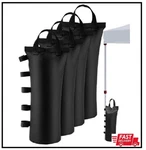 4 Pk 120LBS Extra Large Heavy Duty Canopy Weights Sand Bags For Ez Pop Up. Fixed Price $12.99.