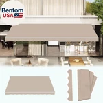14' 10' Retractable Awning Fabric Replacement, Sun Shade Patio Cover Outd. Fixed Price $113.43.