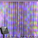 300LED Solar Curtain Fairy String Light Hanging Gazebo Patio Window Garden Decor. Fixed Price $10.99.