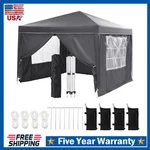 10X10 Ft Pop Up Canopy ,events Party Tent Gazebo Outdoor Shelter With Sidewalls. Fixed Price $99.99.
