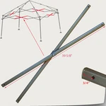 Coleman 12 X Slant Leg Shelter Canopy Gazebo 39 5/8" Middle Truss Bars Parts. Fixed Price $18.98.