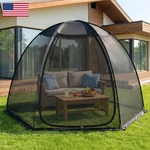 Alvantor Pop Up Screen House Tent 10X10 Ft Snap-fit Black Mesh Gazebo. Fixed Price $233.44.