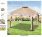 Apex Garden Riplock 350 Beige Replacement Canopy Top 10X12FT Massilllon Gazebo. Fixed Price $90.00.