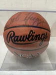 Bob Huggins Autographed Rawlings Ncaa Court Basketball With Display Case. Fixed Price $75.00.