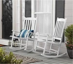 Mainstays Outdoor Wood Porch Rocking Chair White Patio Garden Deck Rocker. Fixed Price $96.99.