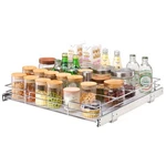 21.5"WX21"DX3.5"H Pull Out Cabinet Organizer,heavy Duty Slide Pantry Shelv. Fixed Price $41.90.