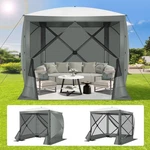 6'X6' Pop Up Gazebo Screen Tent House For Camping Hub With Carry Bag. Fixed Price $93.99.