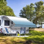 Suncode Rv Awning Fabric Replacement Waterpoof Premium Grade Vinyl 11'. Fixed Price $51.99.