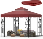 10X10 Canopy Replacement Top Double Tiered Gazebo Cover For Yard, Patio & Garden. Fixed Price $91.95.
