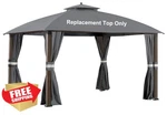 Scocanopy Gazebo Cover 10X12 Eagle Brooke Soft Top Gray Model A101007600. Fixed Price $139.99.