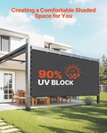 Vevor 90% Sun Shade Cloth, 10 X 12 Ft Pergola Cover With Stainless Steel. Fixed Price $39.48.