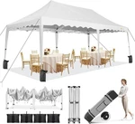 10 20FT Pop Up Canopy Tent Heavy Duty Waterproof Vendor Gazebo Thickened Frame. Fixed Price $145.49.