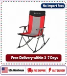 Ozark Trail Camping Rocking Chair, Red, Adult, 19LBS - From Usa !!. Fixed Price $55.50.
