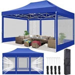 10X15 Pop Up Canopy Commercial Gazebo Outdoor Instant Party Garden Screen Tent. Fixed Price $185.39.