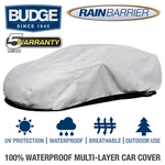 Budge Rain Barrier Car Cover Waterproof Breathable Multiple Sizes. Fixed Price $99.95.
