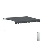 Aleko Motorized Black Frame Retractable Home Patio Canopy Awning 13'X10' Grey. Fixed Price $433.71.