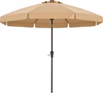 10FT Scalloped Patio Umbrella, Outdoor Table With Tilt And Crank, Fiber. Fixed Price $129.99.
