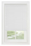 Cordless Window Blinds Mini 1" Black White Alabaster Wood Vinyl. Fixed Price $71.99.