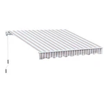 10'X8' Retractable Sun Shade Patio Window Awning Polyester Fabric Beige. Fixed Price $164.99.