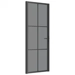 Glass Door Interior With Alloy Handle Esg Aluminum Black Vidaxl. Fixed Price $378.99.