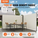 Vevor Beige Retractable Side Awning-rugged 71X236'' Full Aluminum Rust-proof. Fixed Price $230.16.