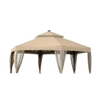 Garden Winds Reinforced Canopy Top Hampton Bay Solar Hexagon Gazebo GFS0067. Fixed Price $193.71.