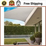 Coolaroo Premium 16.4FT Triangle Shade Sail Kit Stone Gray Large Patio Canopy. Fixed Price $95.99.