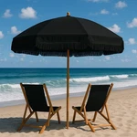 Punchau 6 Ft Fringe Umbrella - Outdoor For Patio, Pool, Table, Ga. Fixed Price $91.99.