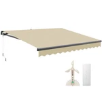Co-z 14 X 10 Ft Beige Electric Waterproof Retractable Awning W. Wind Sun Sensor. Fixed Price $639.99.