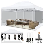 Tooluck 10X15 Pop Up Canopy Tent Outdoor Garden Party Gazebo W/ Mosquito Netting. Fixed Price $188.99.