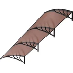 40X120'' Polycarbonate Window Door Awning Canopy Brown W/ Black Bracket. Fixed Price $89.95.
