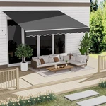 12' X 10' Awning For Patio, Sunsetter Retractable Waterproof Cover. Fixed Price $279.97.