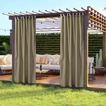 Outdoor Curtain Panel Tab Top Drape UV30+ Patio Pergola Garden 2 Pack Size Opt. Fixed Price $52.90.