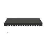 Aleko Retractable Home Garden Patio Canopy Awning 10 X 8 Ft Black Color. Fixed Price $329.00.