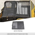 Outer Uv Mesh Protecor Top Cover For Jeep Wrangler Tj Us Flag. Fixed Price $34.99.
