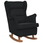 Velvet Rocking Chair With Solid Rubber Wood Legs Various Colors Vidaxl. Fixed Price $209.99.