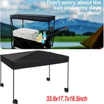 Awning Canopy For Garden Wagon, Folding Collapsible Sun Shade Cover Trolley. Fixed Price $21.98.