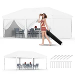 Merxeng 10X20 Pop Canopy Tent 6 Sidewalls Heavy Duty Outdoor Upf 50. Fixed Price $327.57.