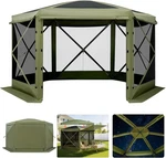 Vevor Pop Up Gazebo Screen Tent 10X10 Ft 6-SIDED Camping Canopy. Fixed Price $274.72.