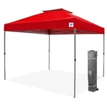 Patriot One-up Technology Vented Shelter, X 10', Grey Frame Red Top. Fixed Price $342.54.