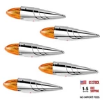 5PCS Led Torpedo Cab Marker Roof Running Top Lights Lens/amber. Fixed Price $118.25.