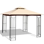 Patio Outdoor 2-TIER Steel Tent X 10' Canopy Gazebo Heavy-duty L-shaped. Fixed Price $169.99.