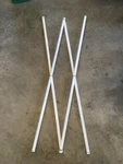 Quest Q64 10X10 Slant Canopy Replacement 2X Truss Bar Parts Only White. Fixed Price $11.99.