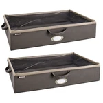 Closetmaid Fabric Organizer Multiple Item Storage Zip Bag, Charcoal (2 Pack). Fixed Price $45.99.