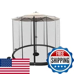 Pure Garden Patio Umbrella Mosquito Net-bug Screen For 10-11' Table. Fixed Price $91.87.