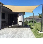Sunny Guard Sail 10' X 13' Rectangle Sand Uv Block For Backya. Fixed Price $26.00.
