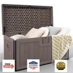 Jocoevol Outdoor Storage Deck Box 100 Gallon, Uv Resistant & Waterproof. Fixed Price $204.69.